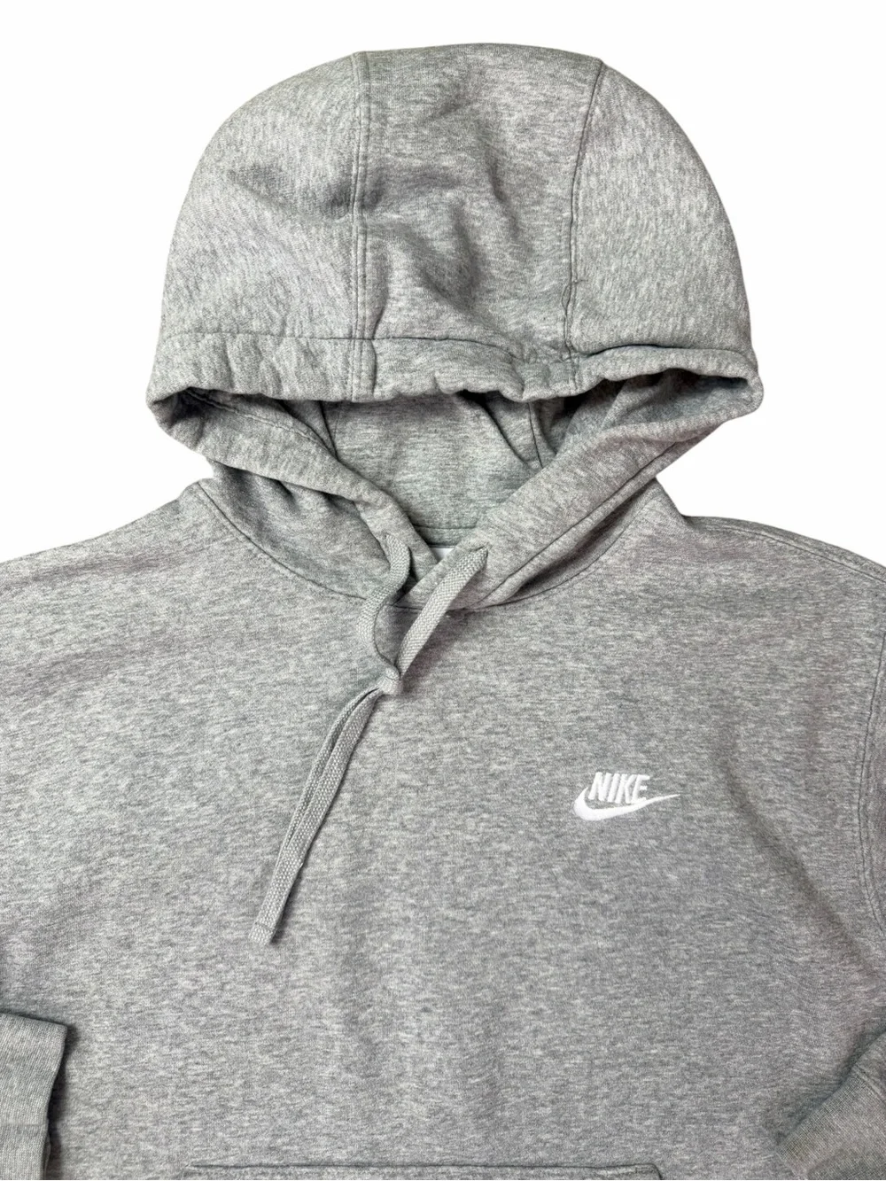 Nike Sportswear Club Fleece Kids Small Gray Pullover Hoodie